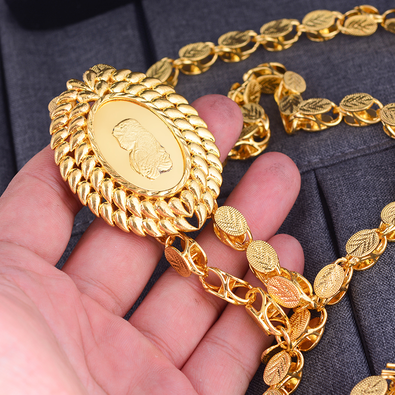 Ethnic Fashion Dubai - Dubai 24K Gold Color Jewelry Set