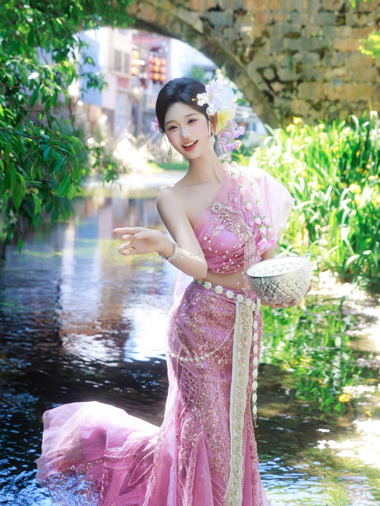 Ethnic Fashion Photography - Xishuangbanna New Ethnic Dai Princess Mermaid