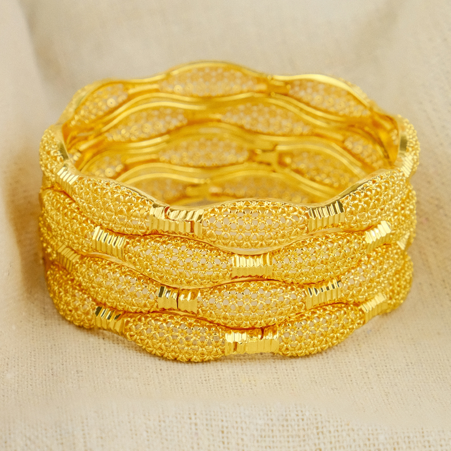 Ethnic Fashion Dubai - Dubai Women's Bracelet Gold Plated Indian