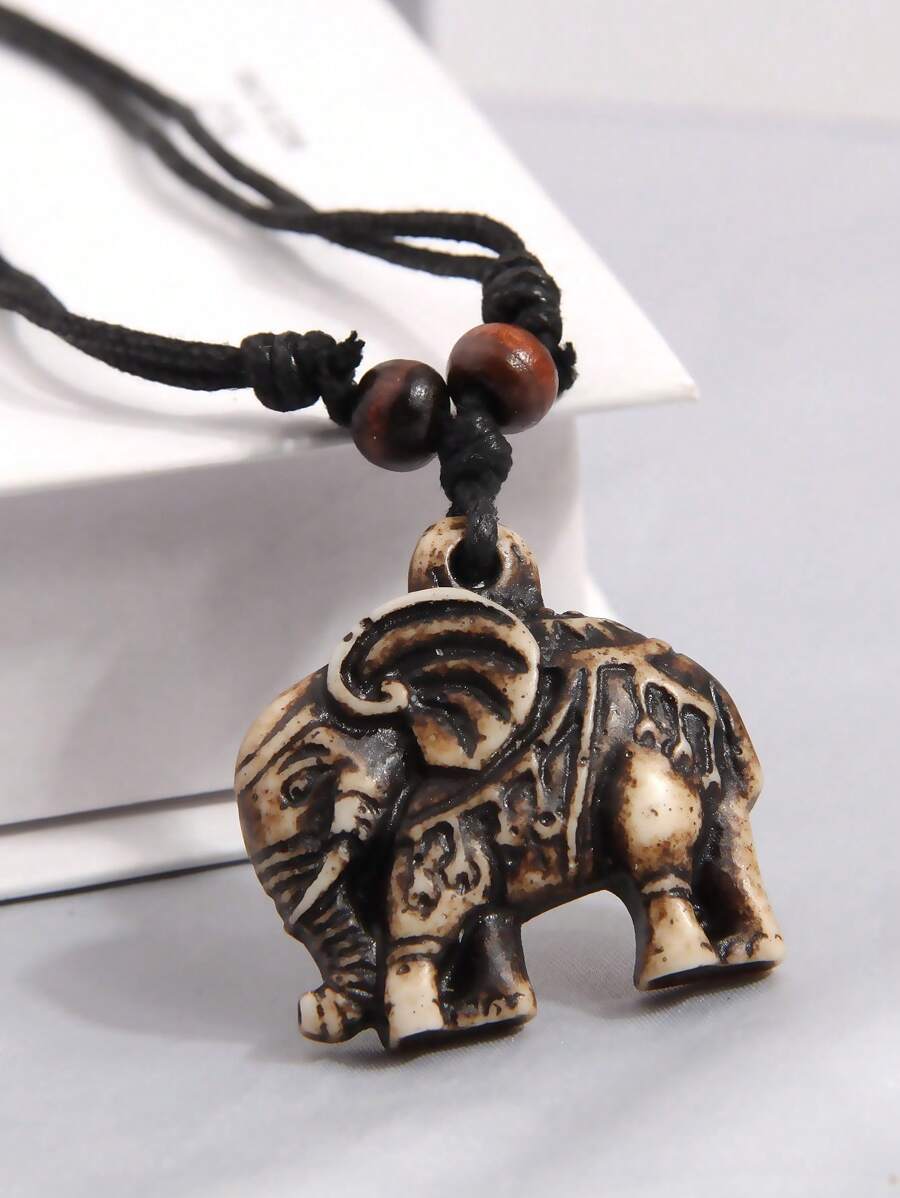 Ethnic Fashion For Women - Lucky Elephant Pendant Necklace Ethnic Style