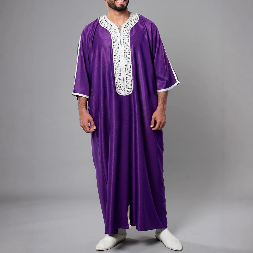 Ethnic Wear In Fashion - New 2025 Men's Long Sleeve Embroidered