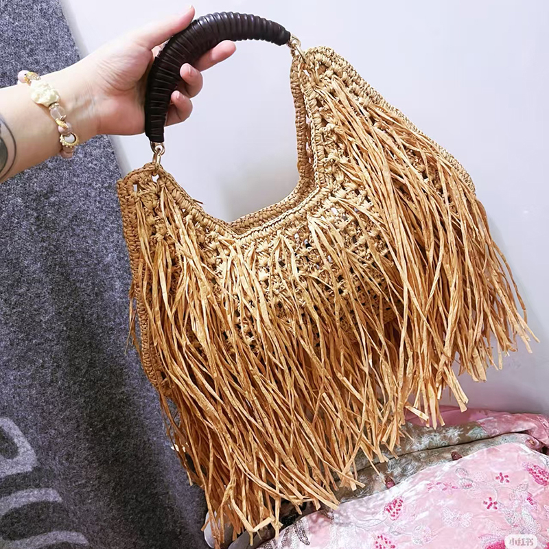 Bohemian Tassel Straw Handbag  - Ethnic Fashion Designer review and price