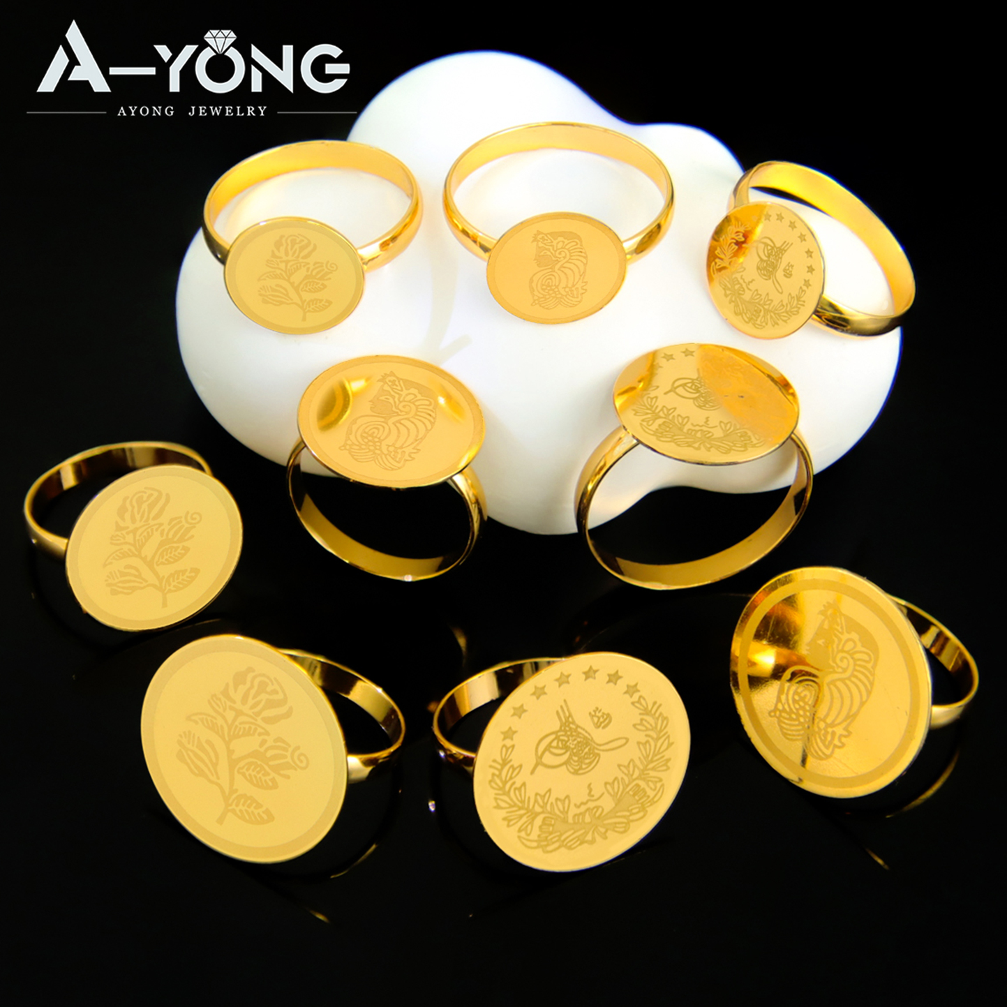Turkish Coins Rings 18k Gold P - Ethnic Fashion Dubai review and price