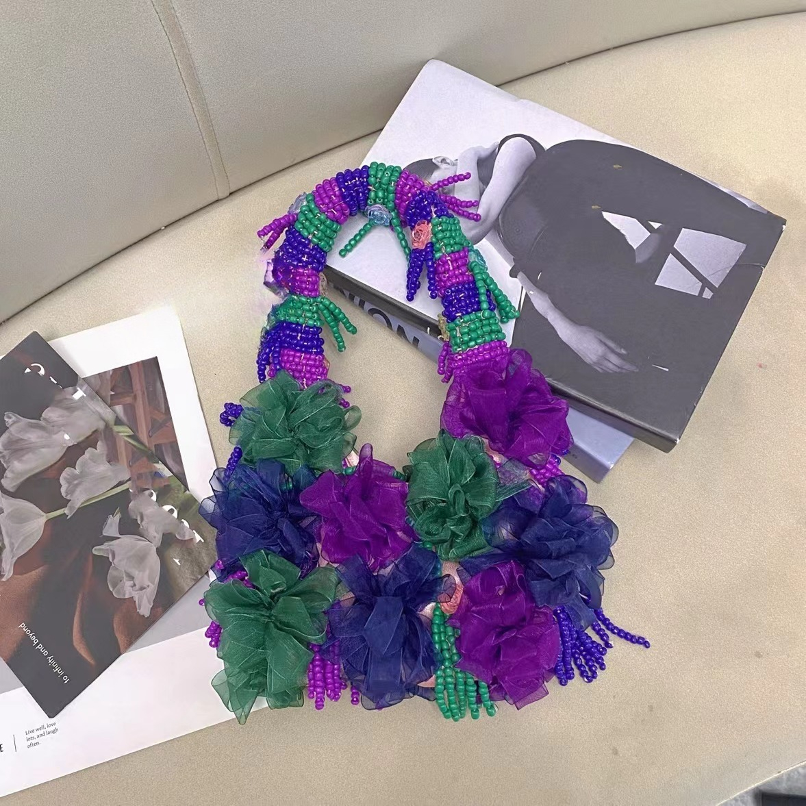 Purple fashion retro flower be - Ethnic Fashion Designer review and price