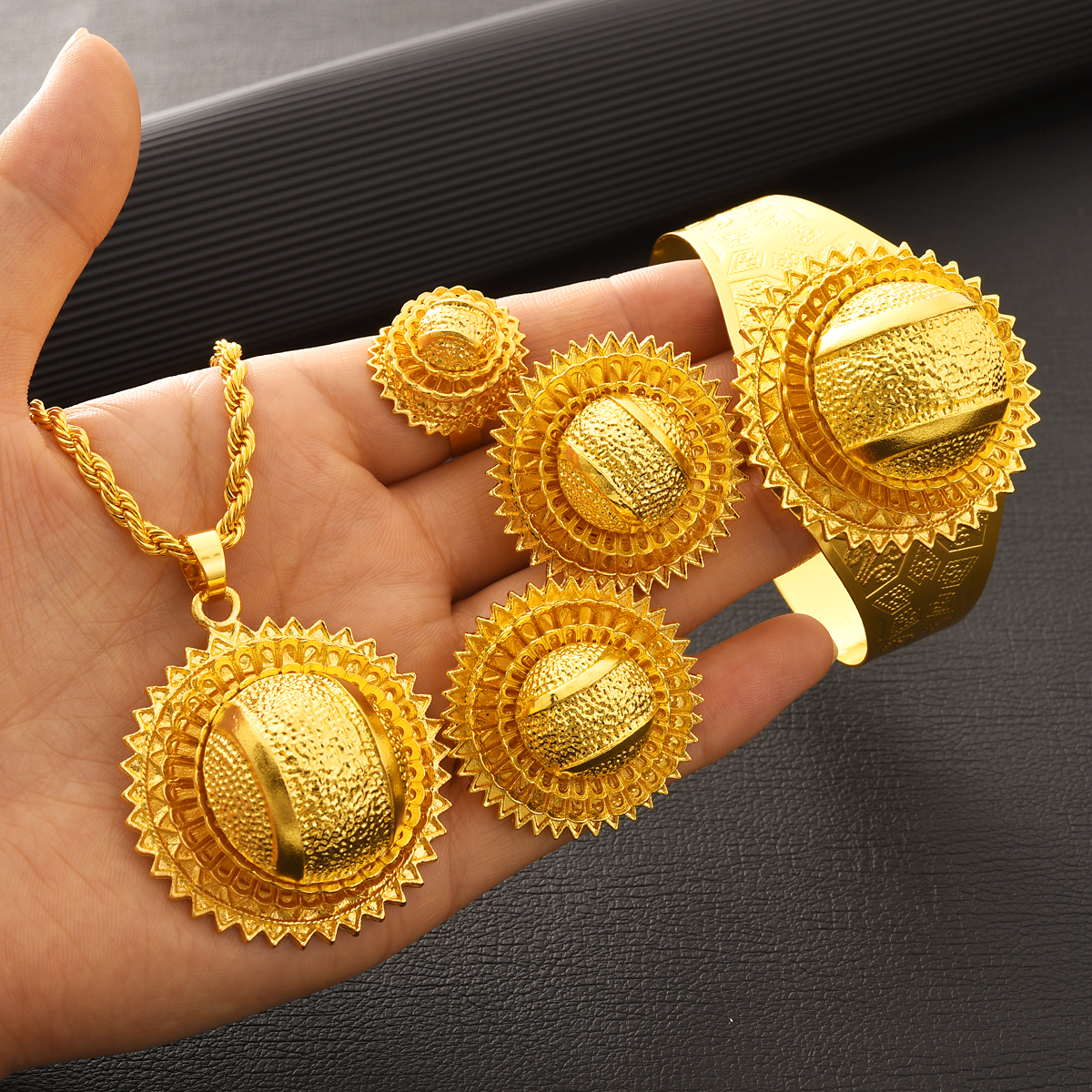 6pcs/set New Dubai 24K Gold Pl - Ethnic Fashion Dubai review and price