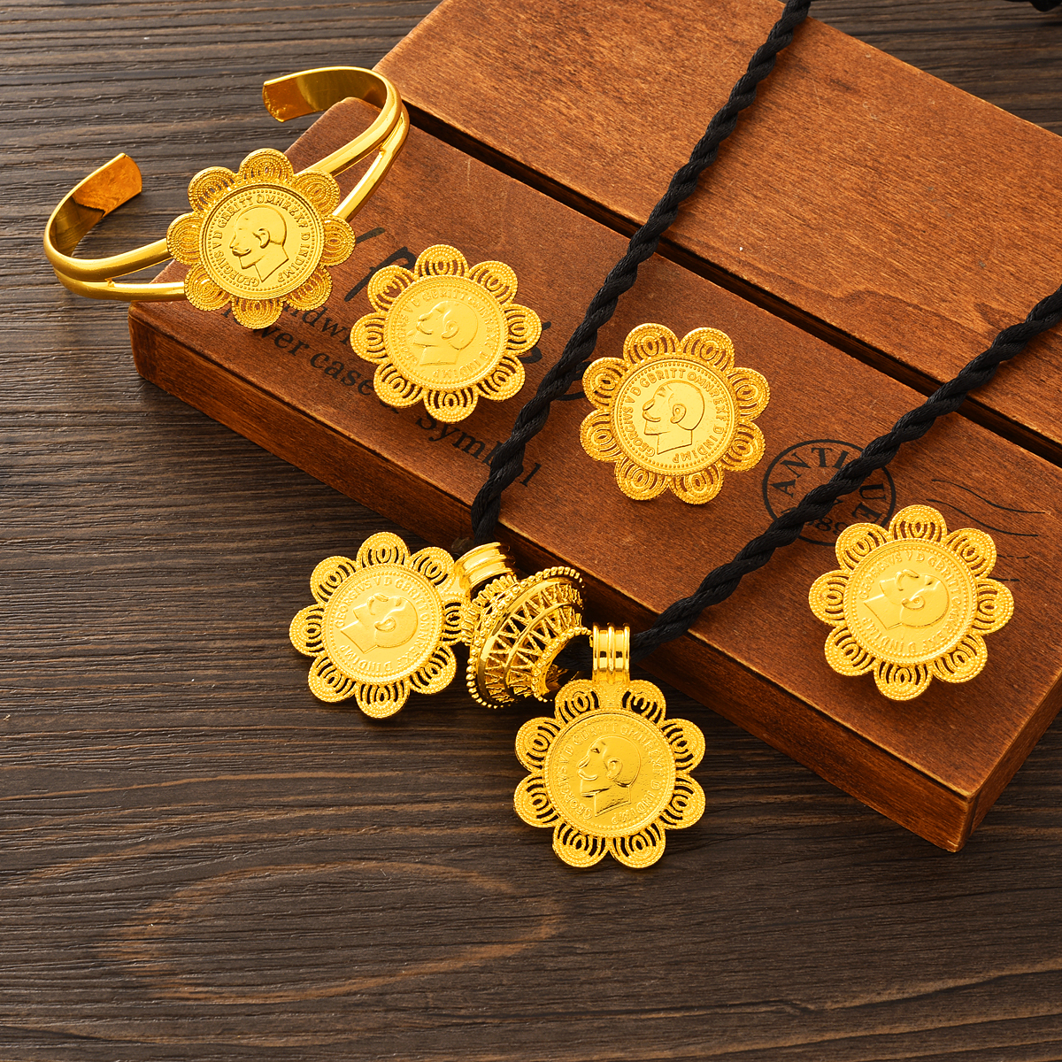 Dubai 24k Gold Plated Double P - Ethnic Fashion Dubai review and price