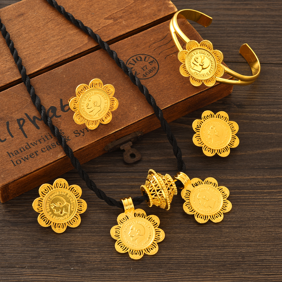 Dubai 24k Gold Plated Double P - Ethnic Fashion Dubai review and price