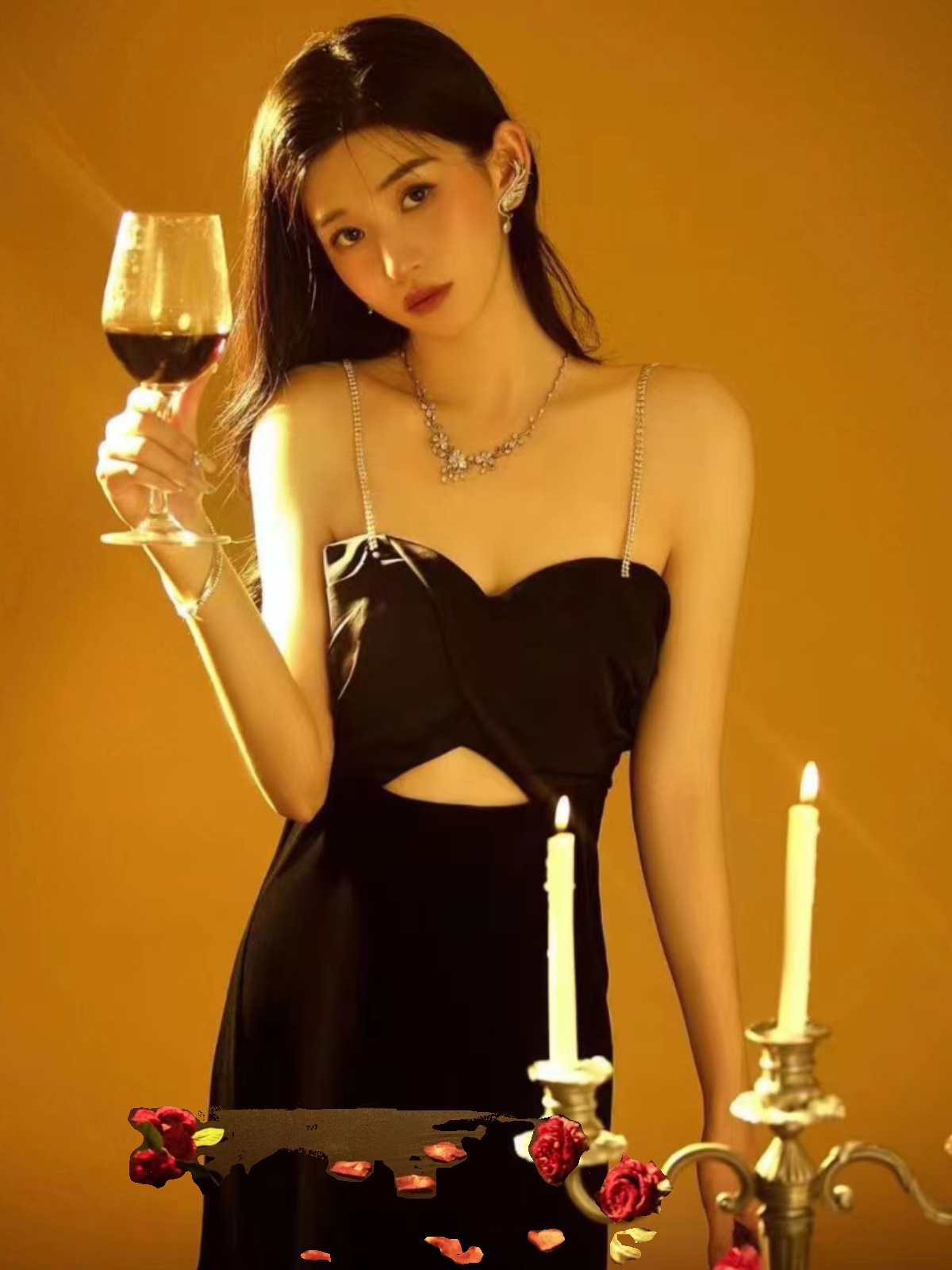 Sexy Backless Strap Dress Phot - Ethnic Wear In Fashion review and price