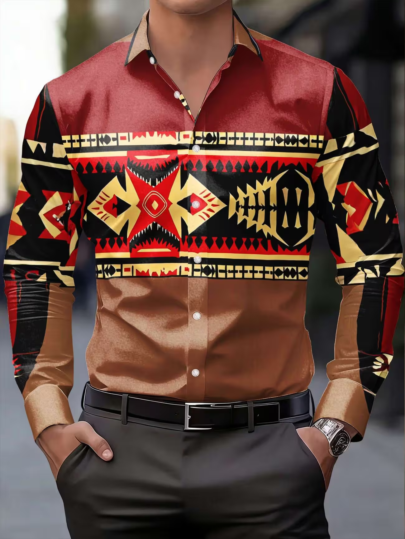 New Red Brown Indian Tribe Tot - Fashion Ethnic Indian Clothing review and price