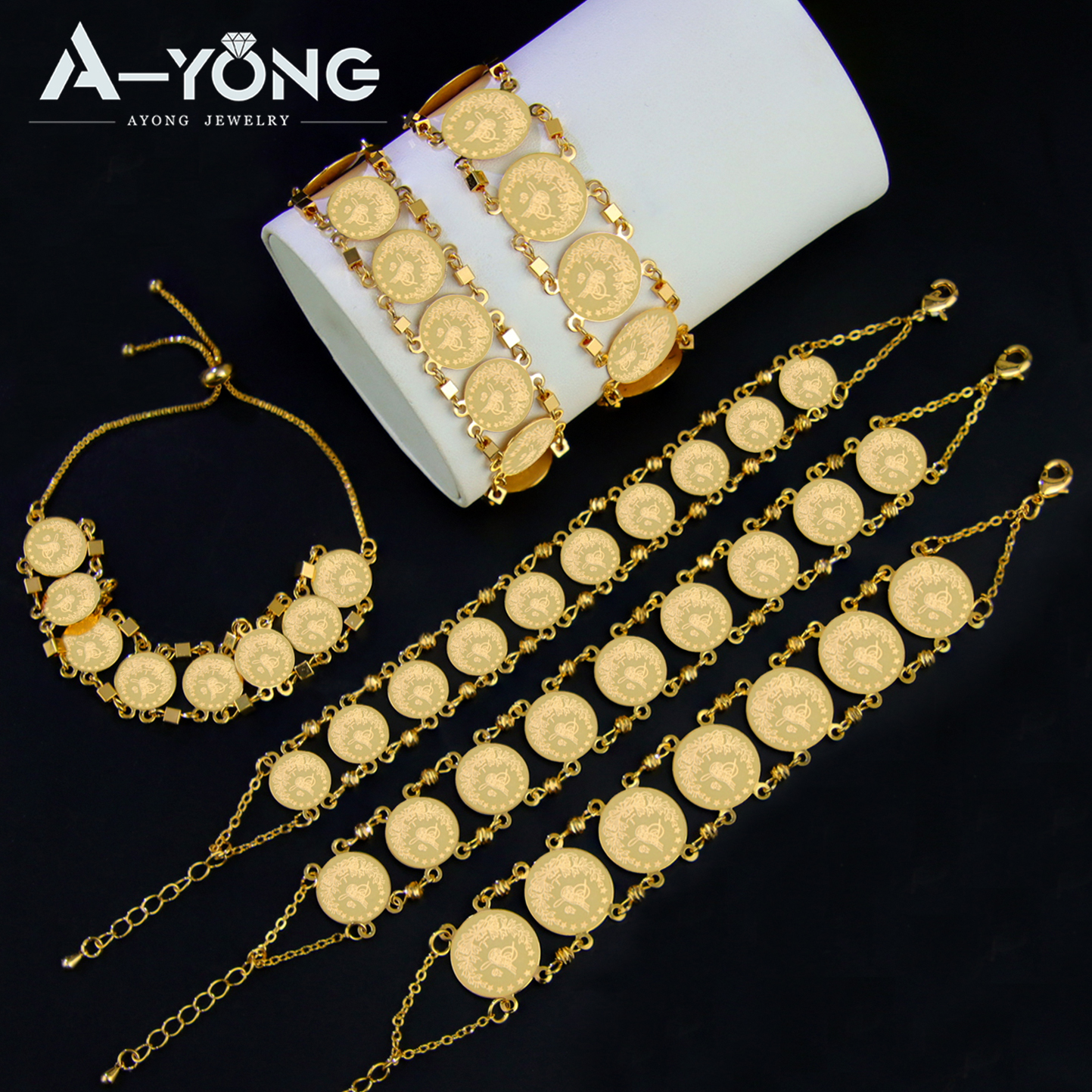 Turkish Coins Bracelet 21k Gol - Ethnic Fashion Dubai review and price