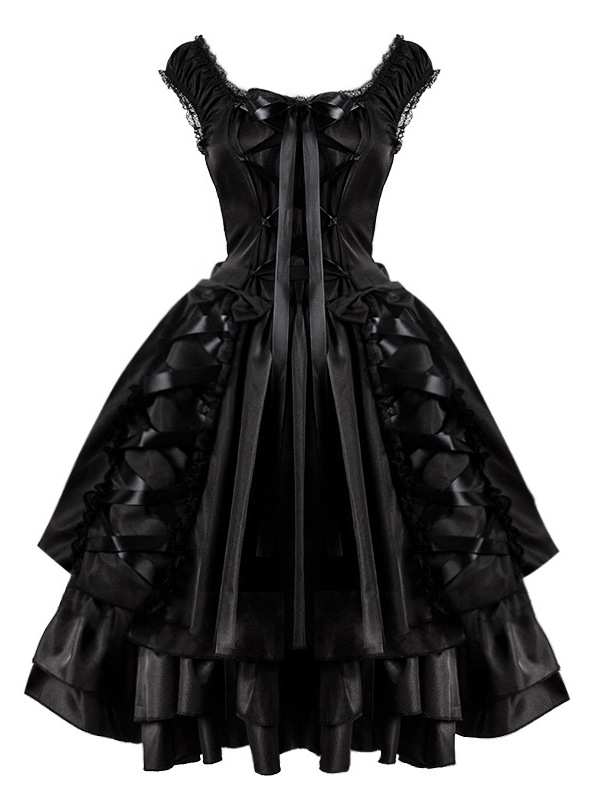 Black Lolita Dress Halloween C - Ethnic Wear In Fashion review and price