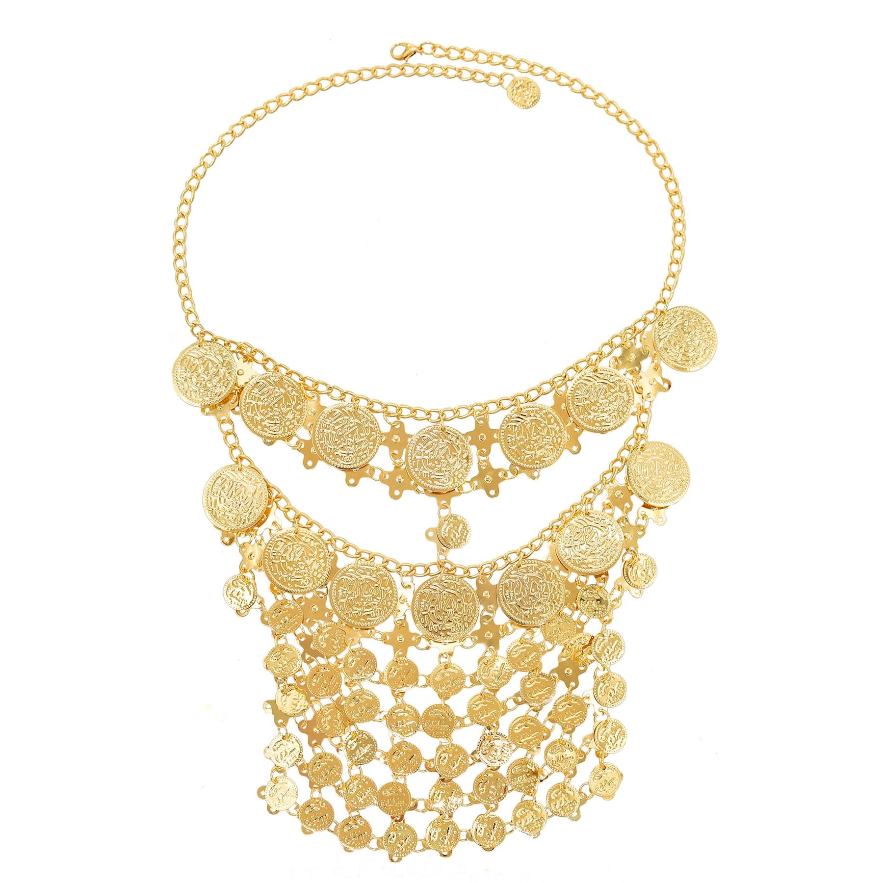 4 Golden Coin Tassel Mask Hair - Fashion Ethnic Indian Clothing review and price