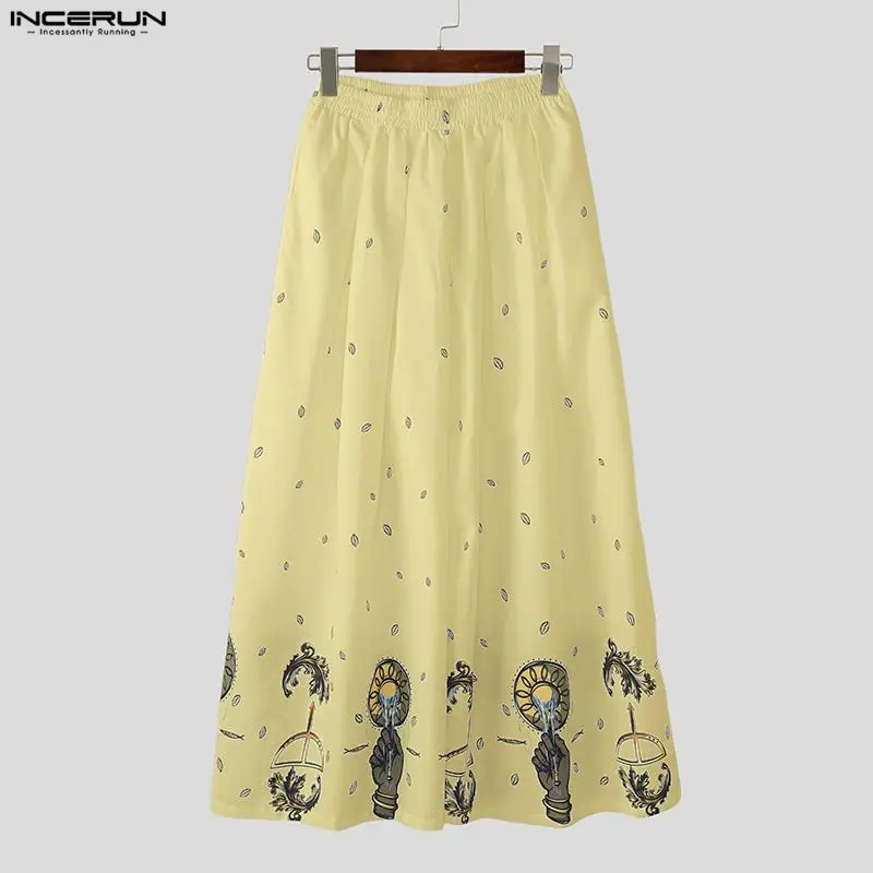 INCERUN Men Wide Leg Pants Pri - Ethnic Fashion Men review and price