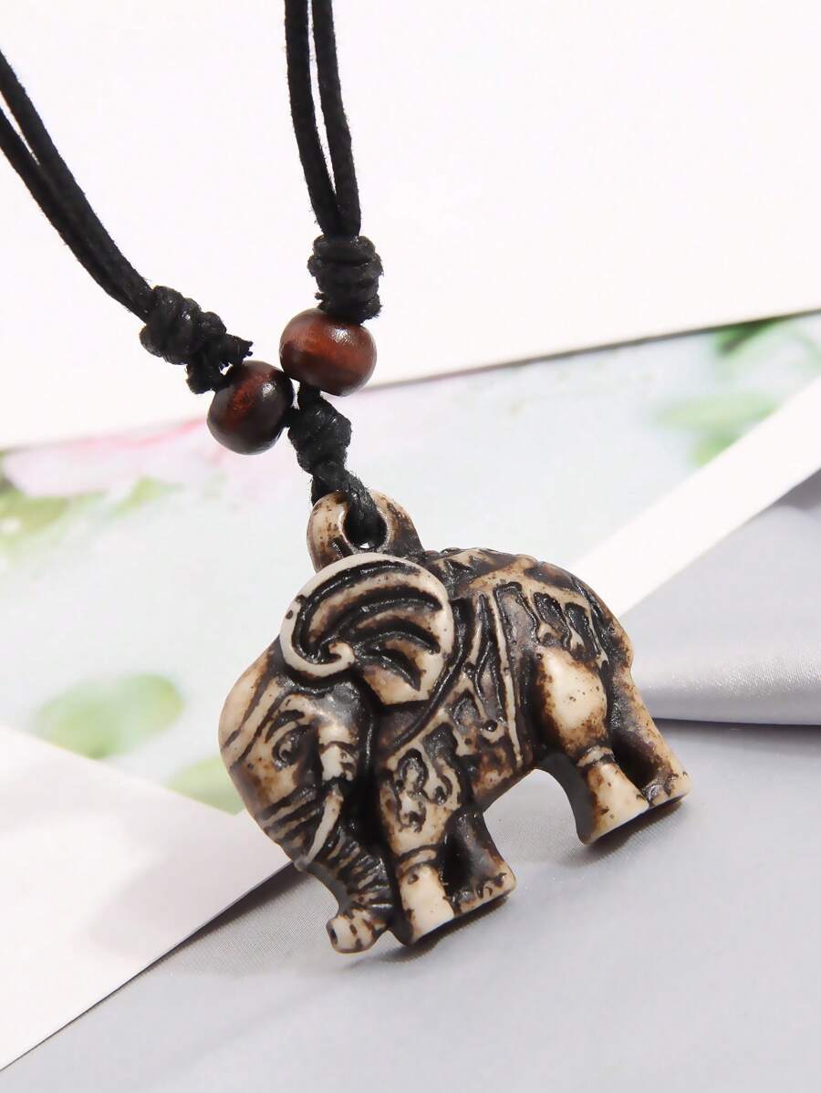Lucky Elephant Pendant Necklac - Ethnic Fashion For Women review and price