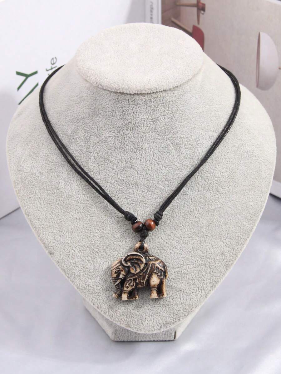 Lucky Elephant Pendant Necklac - Ethnic Fashion For Women review and price