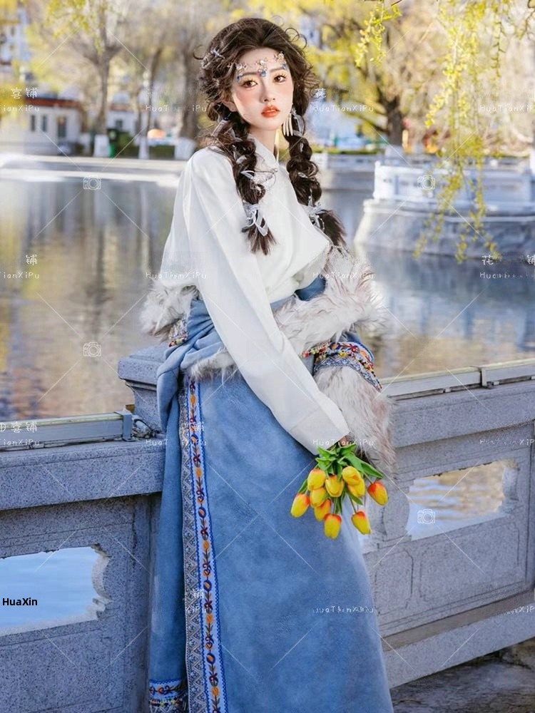 Tibetan Ethnic Women's  Robe F - Ethnic Fashion Photography review and price