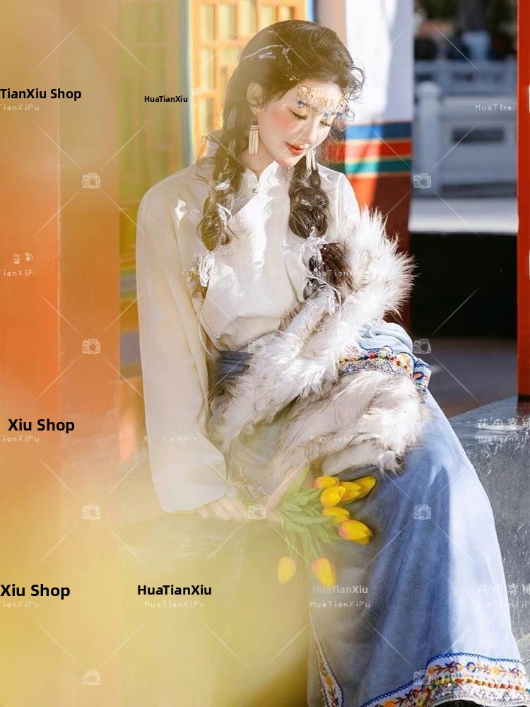 Tibetan Ethnic Women's  Robe F - Ethnic Fashion Photography review and price
