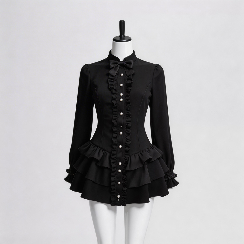 Black Gothic Short Skirt Hallo - Ethnic Wear In Fashion review and price