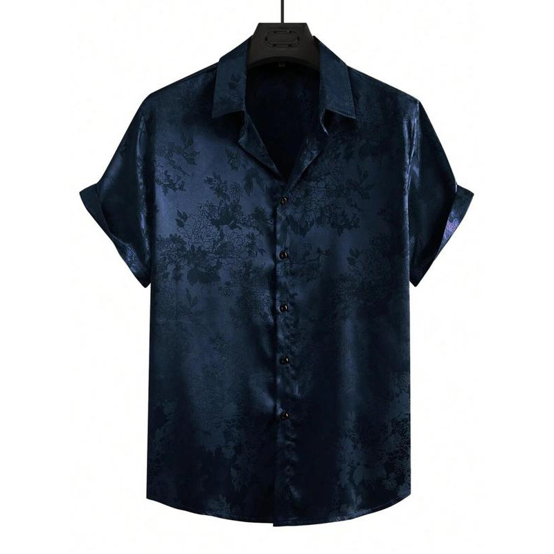 Men's Jacquard Satin Shirt Flo - Ethnic Wear In Fashion review and price