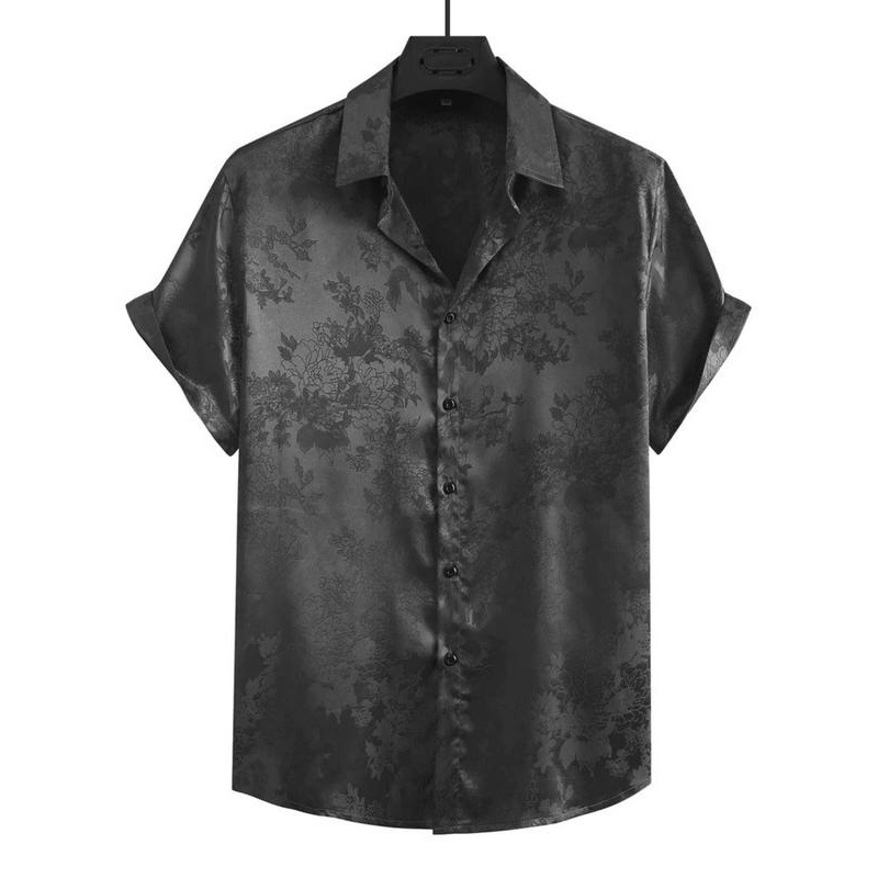 Men's Jacquard Satin Shirt Flo - Ethnic Wear In Fashion review and price