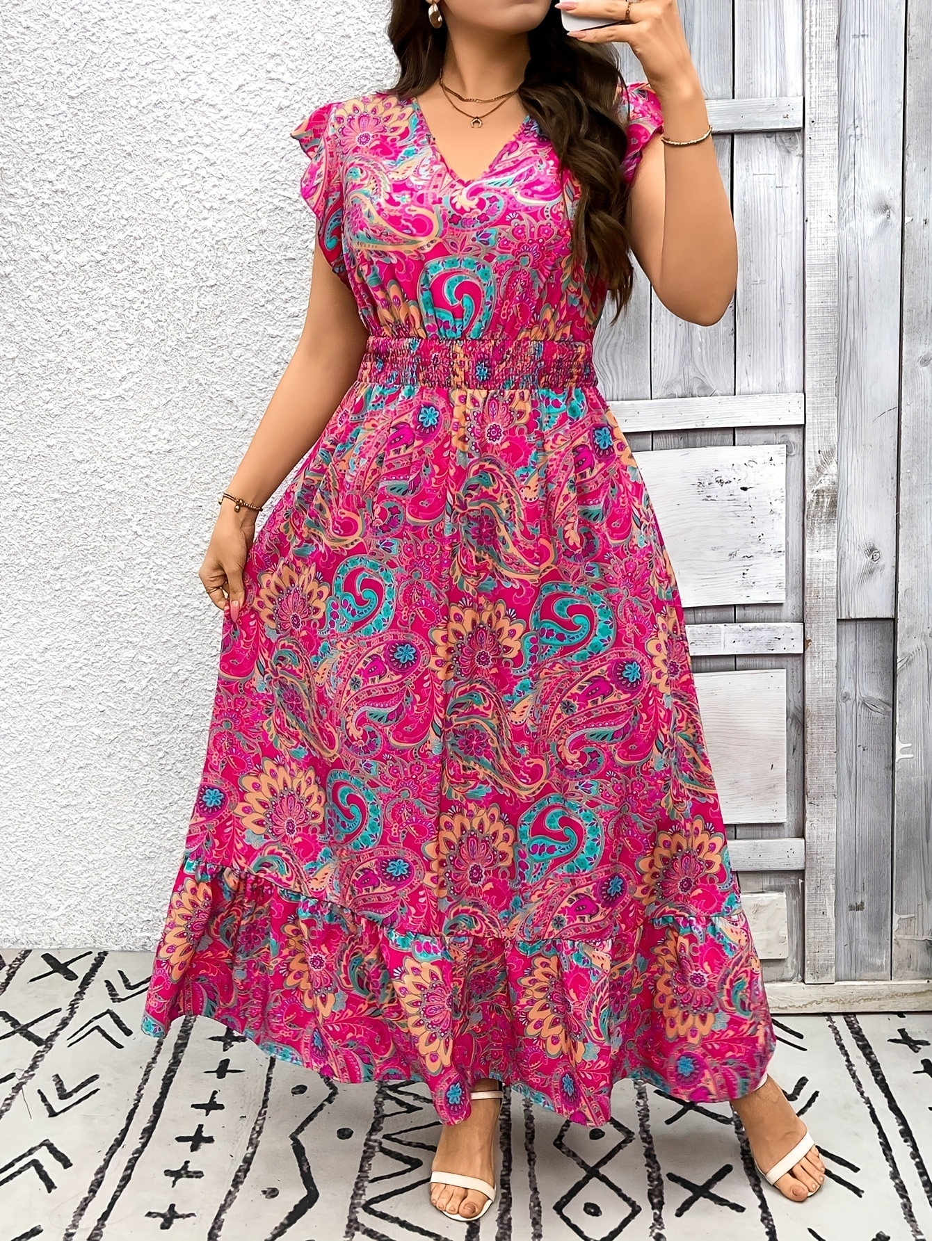 Elegant Long Dress with Ethnic - Ethnic Wear In Fashion review and price